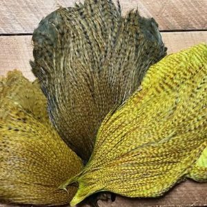 Mike's Goby And Sculpin Capes: Dyed over Ginger Variant Metz Magnum Rooster Capes