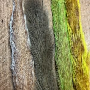 Bleached and Dyed Squirrel Tails
