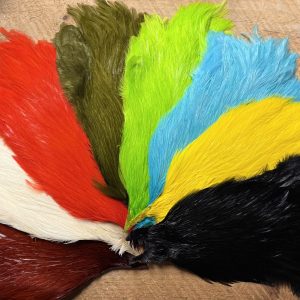 Metz Magnum Rooster Streamer Capes ( AKA Chinese Cap Substitute , Rhode Island Red Quill Cape  )